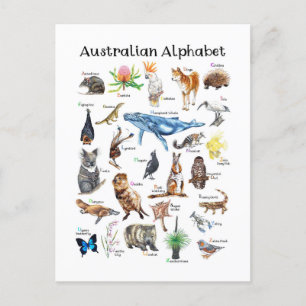 Cartão Postal Animais da Austrália