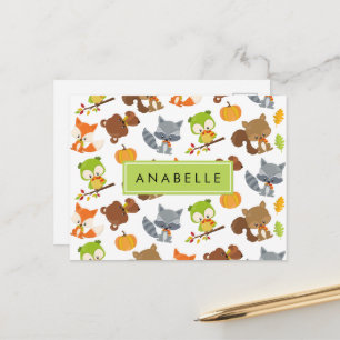 Cartão Postal Animais Da Floresta, Animais Da Floresta, Seu Nome