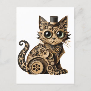 Cartão Postal Animais de gatos-do-galinha artesanatos de papel