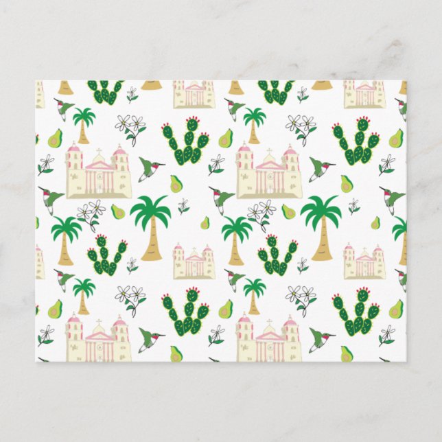 Cartão Postal Animais e plantas do Sul da Califórnia (Frente)