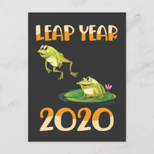Cartão Postal Animais Engraçados do Lago 29 de Fevereiro de 2020