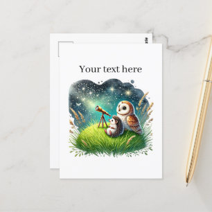 Cartão Postal Animais mistos, bonitos e personalizáveis, que ass