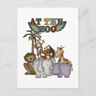 Cartão Postal Animais no camiseta e nos presentes do jardim