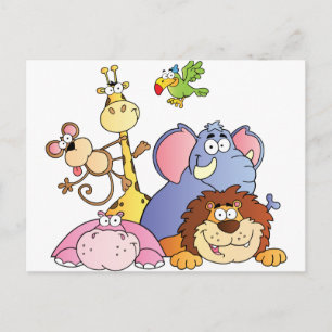 Cartão Postal Animais Selvagens