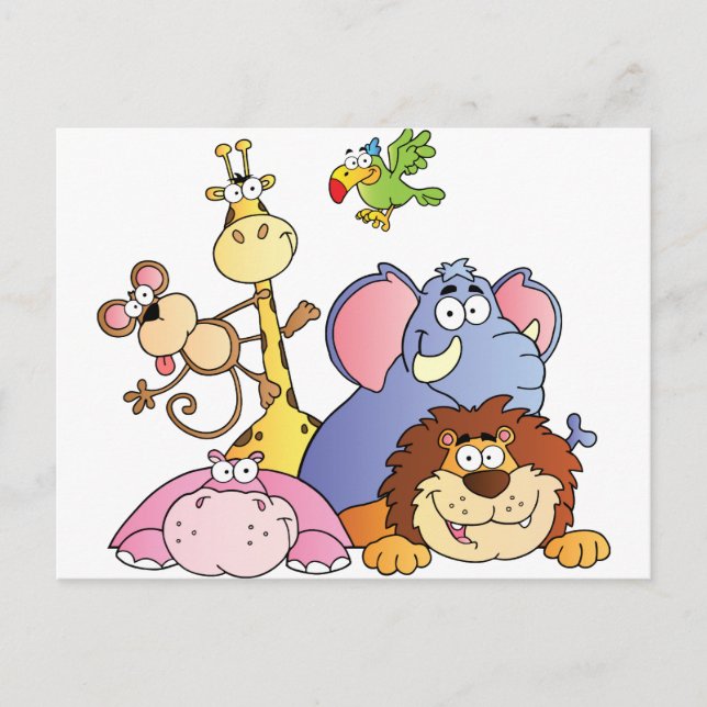 Cartão Postal Animais Selvagens (Frente)