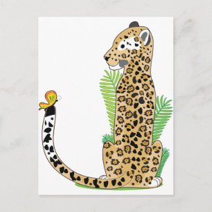 Cartão Postal Animal Alphabet Jaguar