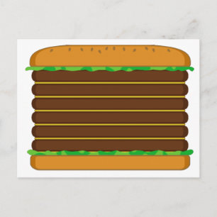 Cartão Postal Animal atravessa novo Papel de carta de Hamburger