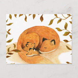 Cartão Postal animal da floresta raposa da floresta Postcard