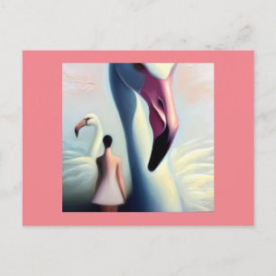 Cartão Postal Animal Espiritual Flamingo 4