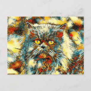 Cartão Postal AnimalArt_Cat_020