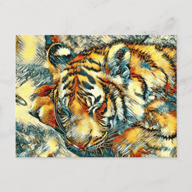 Cartão Postal AnimalArt_Tiger_005 (Frente)