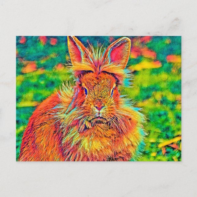 Cartão Postal AnimalColor_Rabbit_004 (Frente)