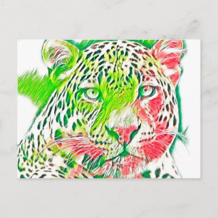 Cartão Postal AnimalMix_Leopard_005