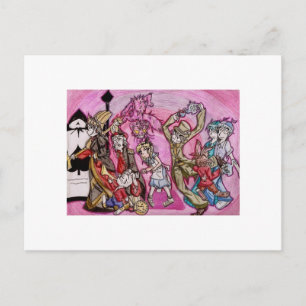Cartão Postal Anime Alice no País das Maravilhas