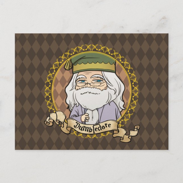 Cartão Postal Anime Dumbledore (Frente)