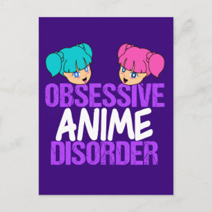 Cartão Postal Anime Engraçado Obsessão