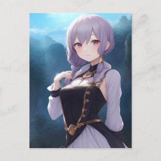 Cartão Postal Anime Girl 001