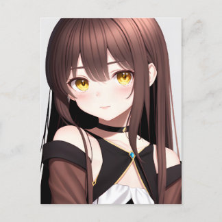 Cartão Postal Anime Girl 015