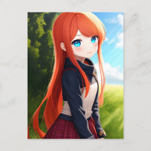 Cartão Postal Anime Girl 019