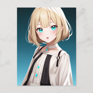 Cartão Postal Anime Girl 022