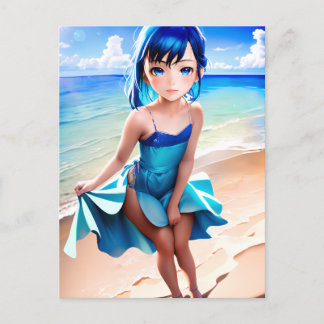 Cartão Postal Anime Girl 029