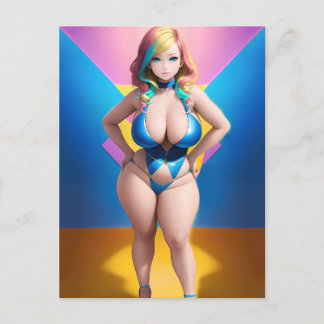 Cartão Postal Anime Girl 047