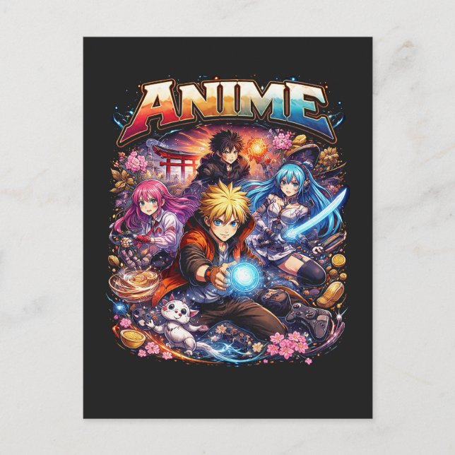 Cartão Postal Anime Legends (Frente)