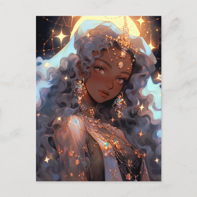 Cartão Postal Anime Princess Fantasy Art (Frente)