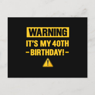 Cartão Postal Aniversariante de 1980 Celebrante de Aniversário d