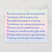 Aniversário (Acrótico)