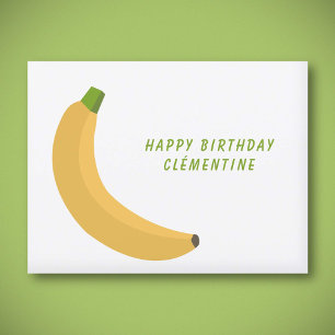 Cartão Postal Aniversário Banana