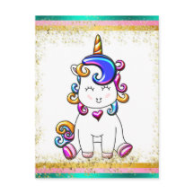 Aniversário Colorido do Unicórnio Colorido