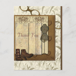 Cartão Postal Aniversário da colagem de Steampunk do vintage
