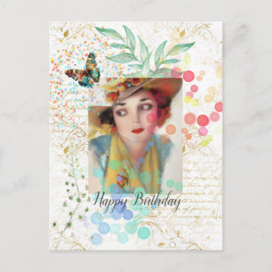 Cartão Postal Aniversário da Cowgirl Blossom
