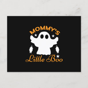 Cartão Postal Aniversário da Mamãe Little Boo no Halloween