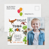 Aniversário da Selva de Dinossauros Rugindo Foto O