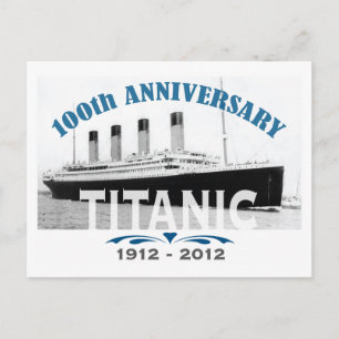Cartão Postal Aniversário de 100 Anos do Titanic Sinking