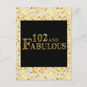 Cartão Postal Aniversário de 102 anos