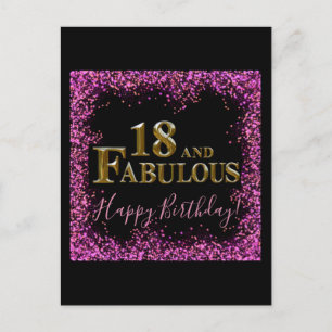 Cartão Postal Aniversário de 18 anos