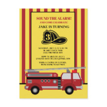 Aniversário de 3 anos para Crianças de Bombeiros c