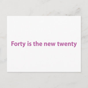Cartão Postal Aniversário de 40 anos