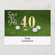 Aniversário de 40 anos de Golfe Salve a data para