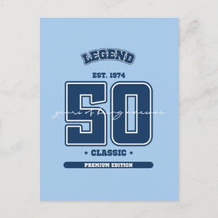 Cartão Postal aniversário de 50 anos de 1974