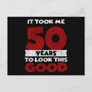 Cartão Postal Aniversário de 50 Anos Me Deixou Bem aos 50 Anos