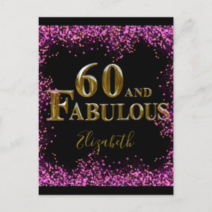 Cartão Postal Aniversário de 60 anos
