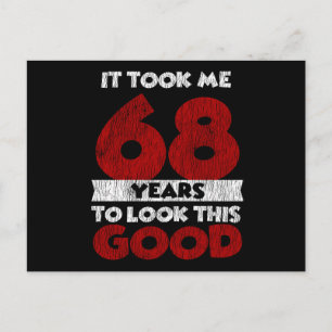 Cartão Postal Aniversário de 68 Anos Me Deixou Bem aos 68 Anos d