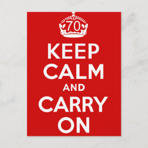 Cartão Postal Aniversário de 70 anos