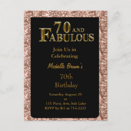 Cartão Postal Aniversário de 70 anos