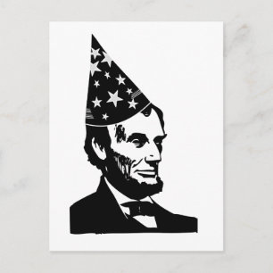 Cartão Postal Aniversário de Abraham Lincoln