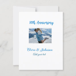 Cartão Postal Aniversário de casamento adicionar nome ano imagem